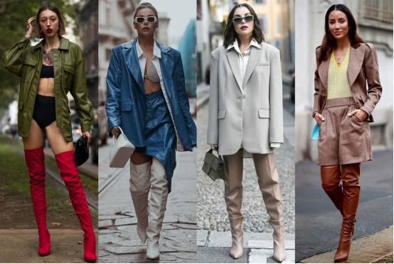 BiuFashion 时尚单品长筒靴的穿法你get了吗?多种配色和风格,大饱眼福