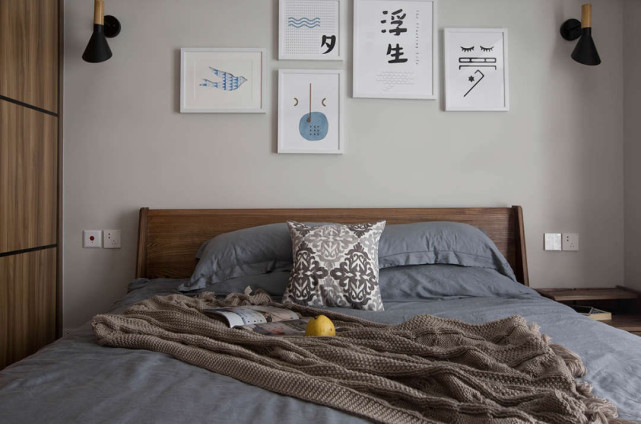 115平三居室现代简约的时尚框架下,加入中式元素