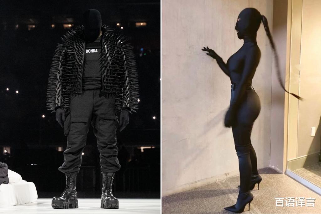 李嘉欣|金·卡戴珊为侃爷豁出去了！大热天穿皮衣，戴面罩把眼睛都遮住