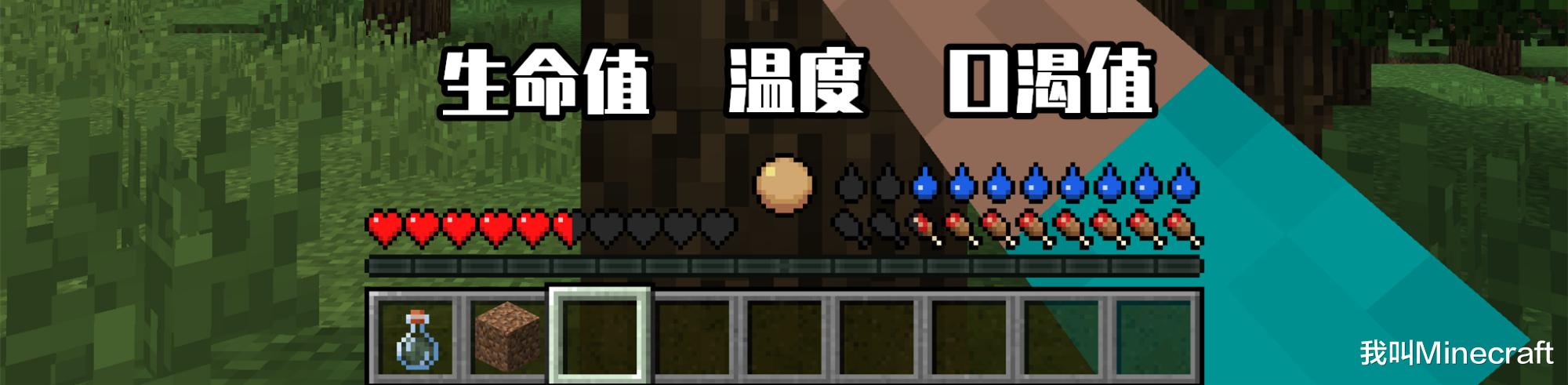 我的世界|Minecraft超困难生存模组！增加饮水、四季、体温、新生命系统！