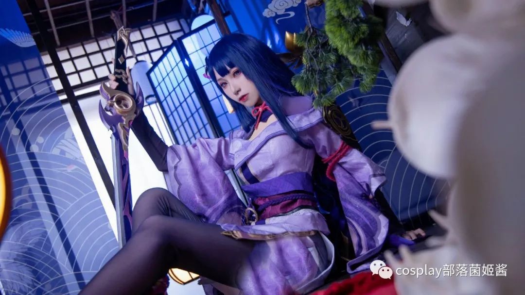 |cos：原神雷电将军正片cos正片@锅锅