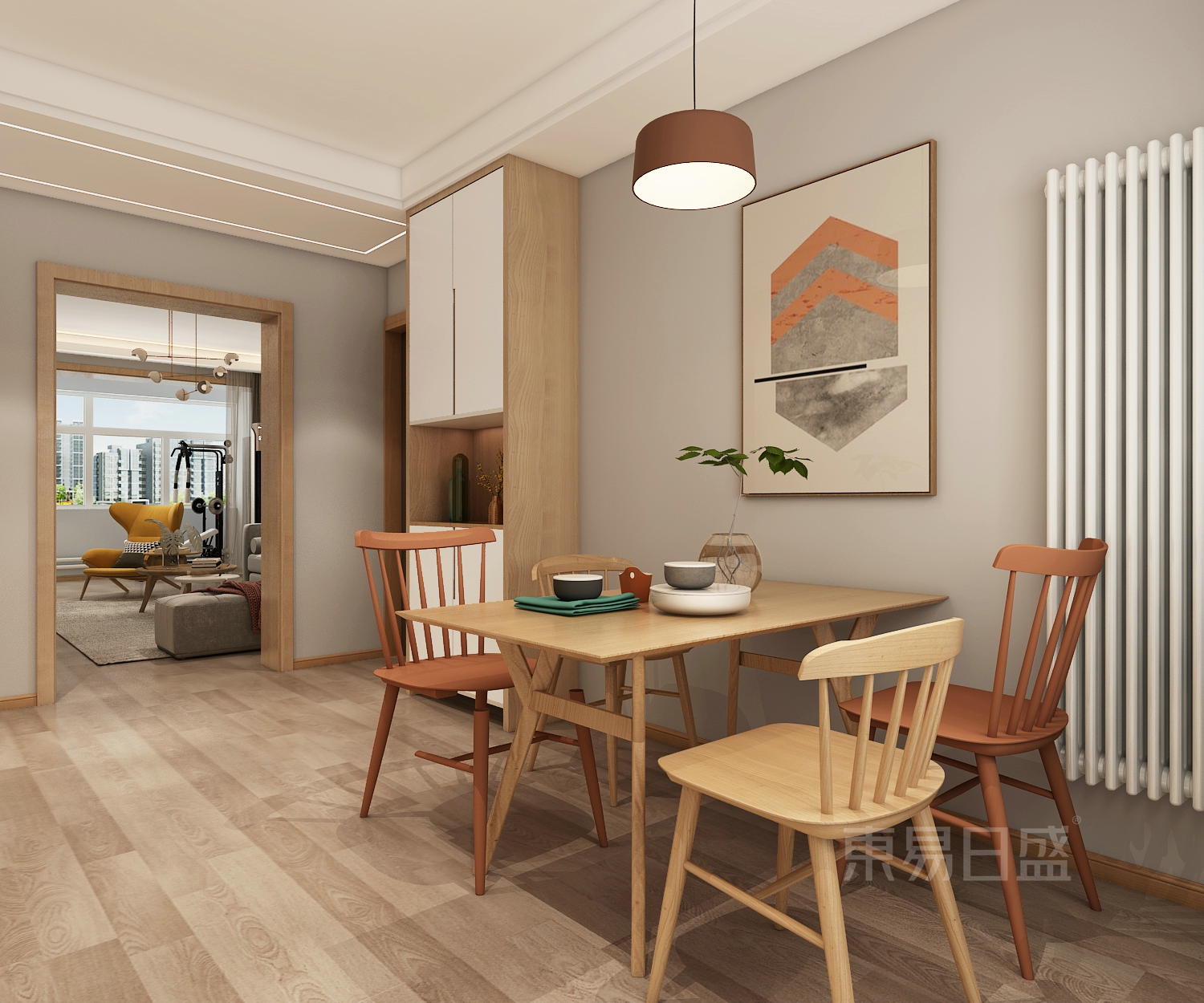 95㎡混搭风格设计，日子过得简单又幸福