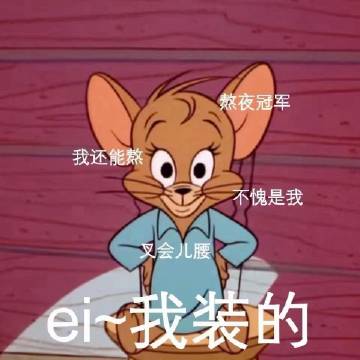 桉月|表情包：熬夜人的真实写照, 我不困
