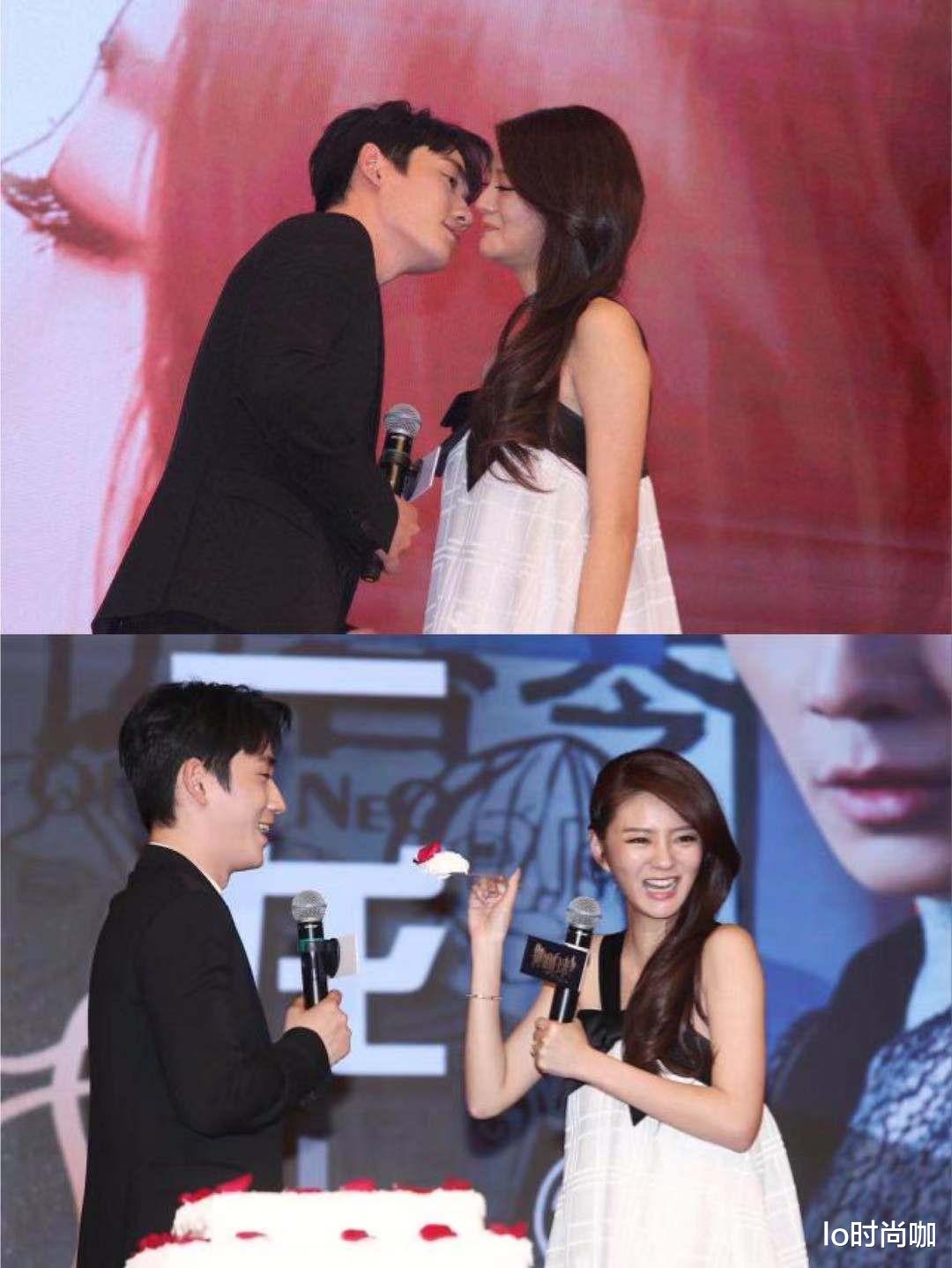 lo时尚咖|安以轩喂小7岁男星吃蛋糕好亲密,白色短裙搭一头卷发好减龄