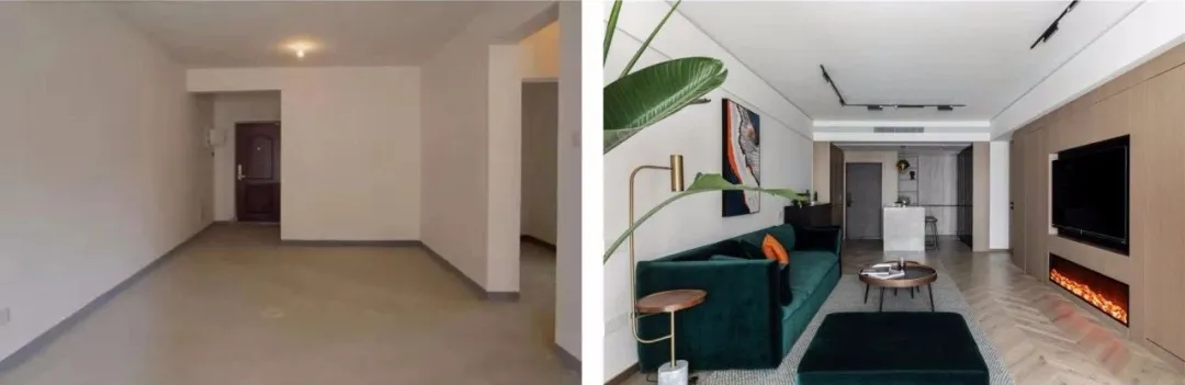 92㎡小三居老房装修改造，从客厅美到卧室！