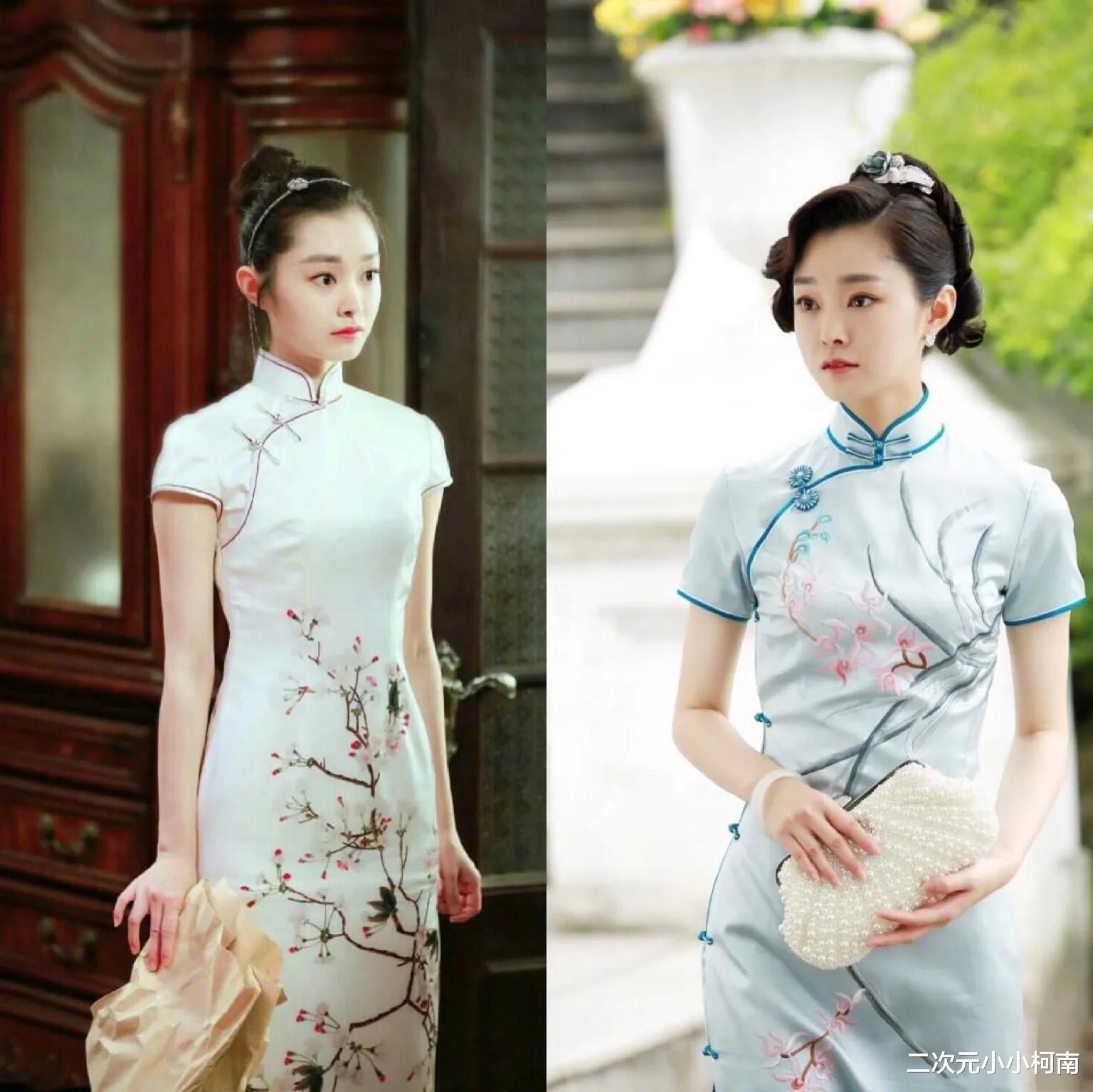 许晴|众女星同穿旗袍秀身材：景甜显丰腴，倪妮秀腰身，都难敌许晴一个弯腰！