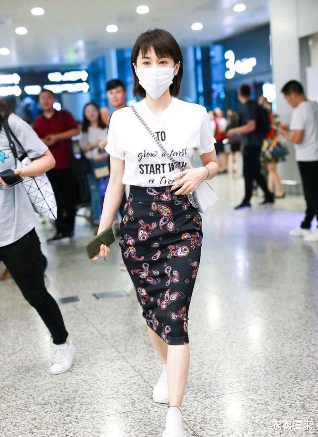 倪妮|倪妮换风格了，一头短发配红色短裙，轻熟还显气质