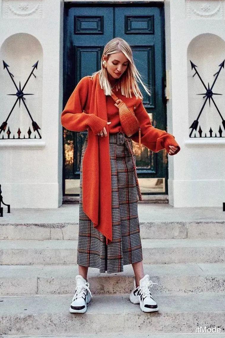 itMode|针织衫+半裙=秋天最养眼混搭CP，显瘦又高级！