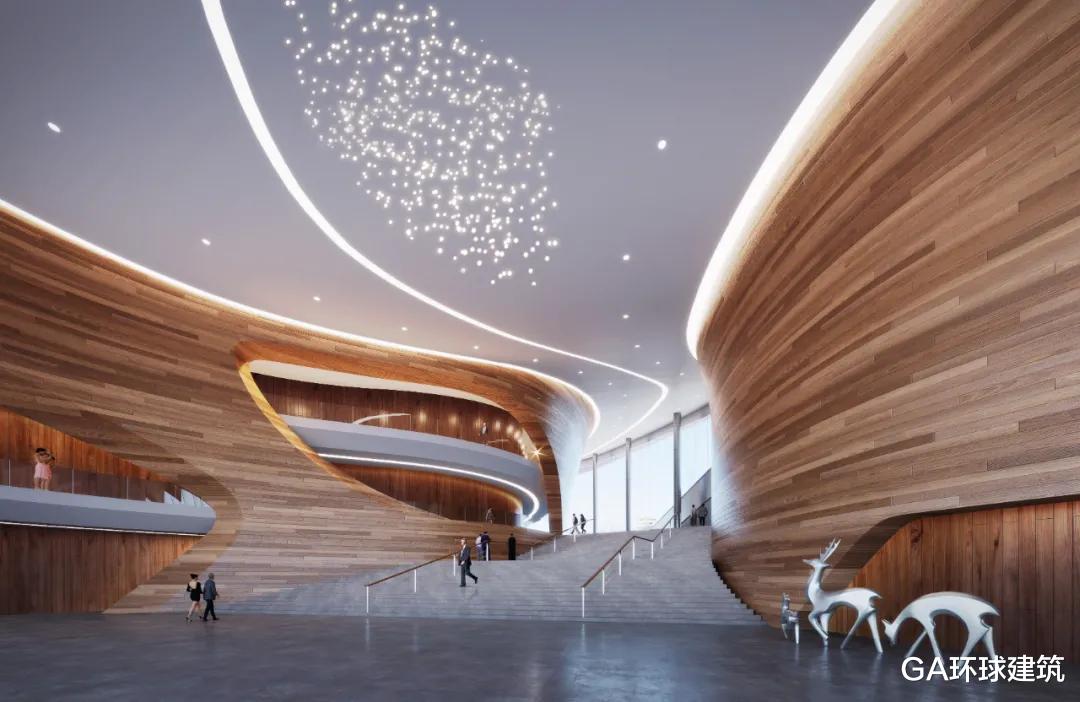 GA环球建筑 阳江市民文化艺术中心，建筑形如凝固的‘海浪’