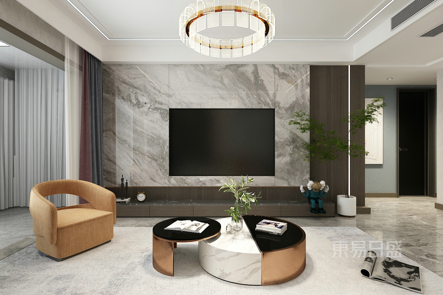 139㎡三居室现代风,感受生活的精致与时尚