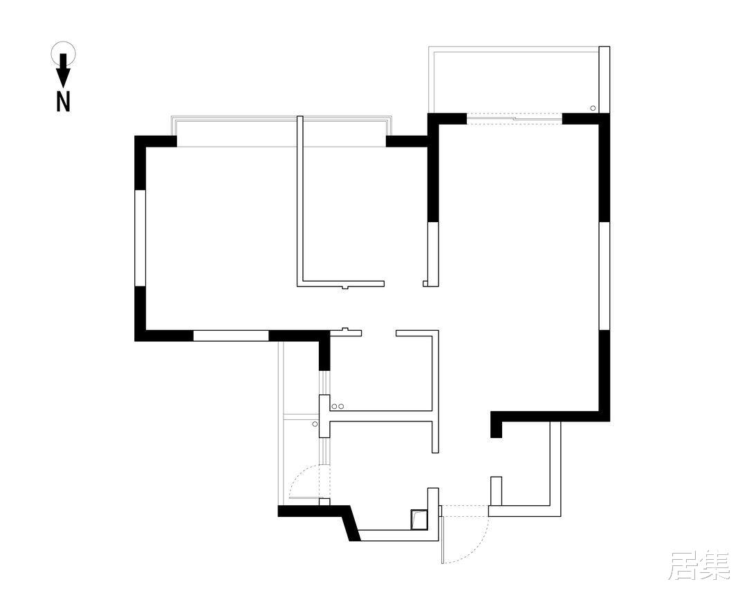 客厅也可以做书房,在家就能欣赏长江美景,享受潮流的独特美感