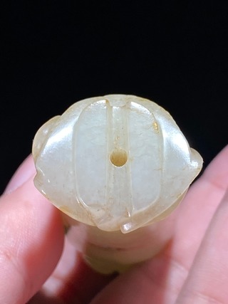 和田玉籽料|宋 和田玉籽料 白玉 罗汉 玉勒 把件挂件