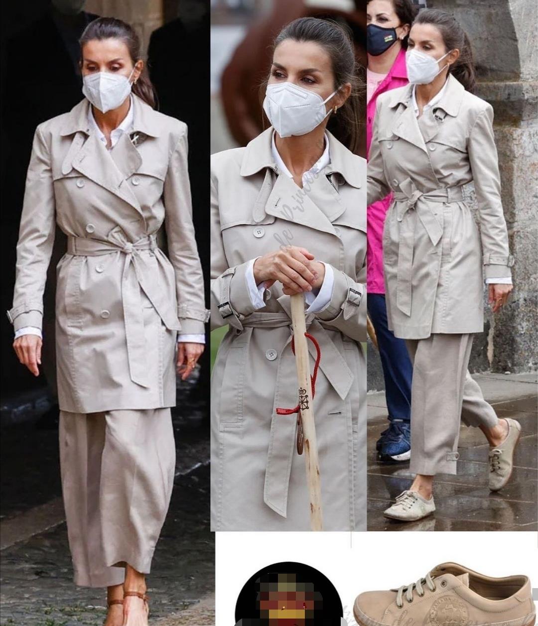 当年的明月|莱蒂齐亚穿运动鞋参加活动,气势瞬间低了很多,还是跟鞋适合她