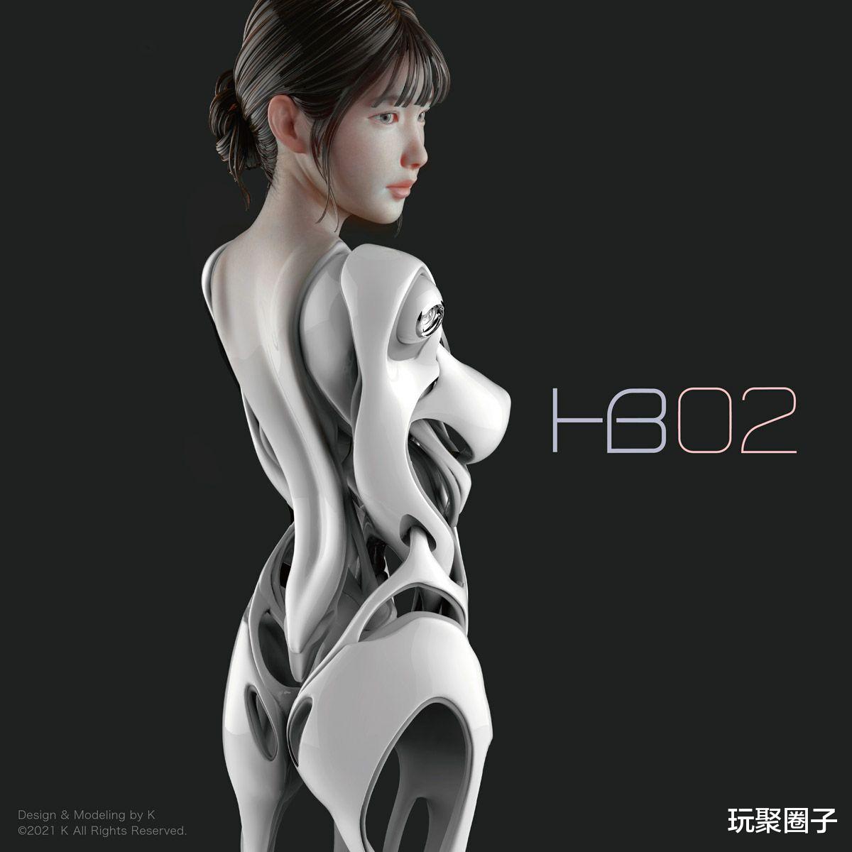 安卓|融合机械与人体美感的手办续作，海洋堂“Android HB02”11月发售