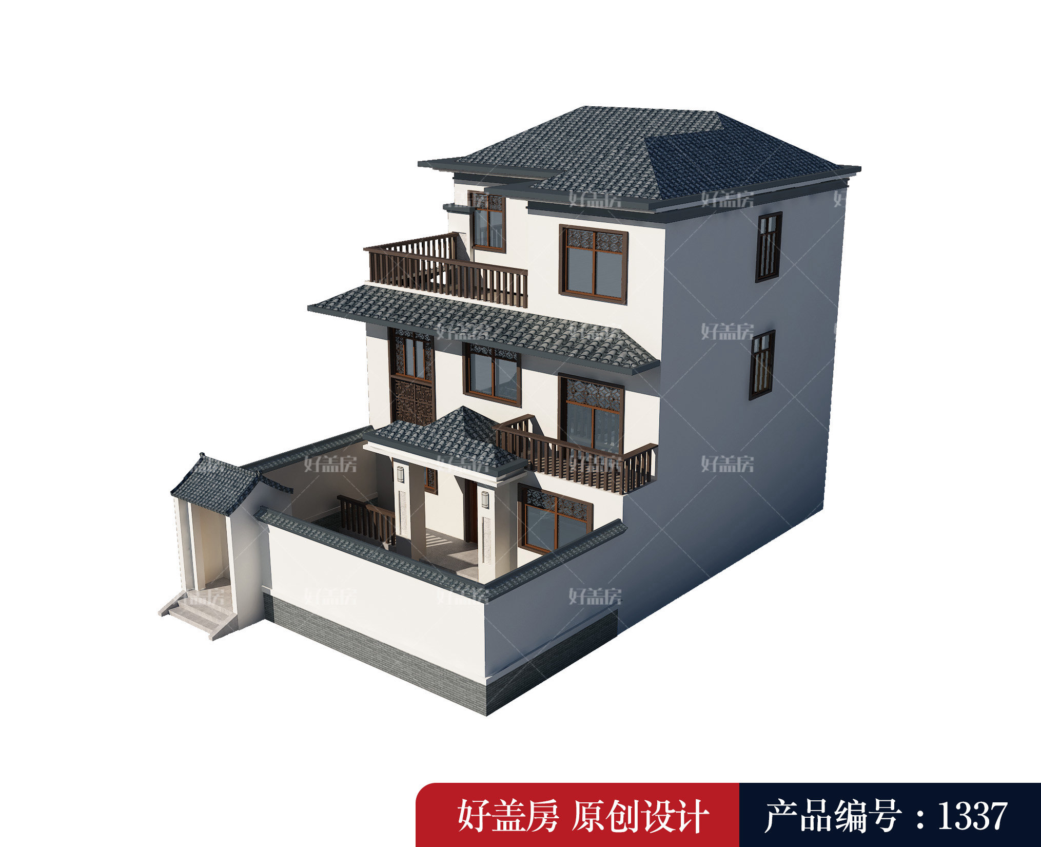 |中式农村自建房图片