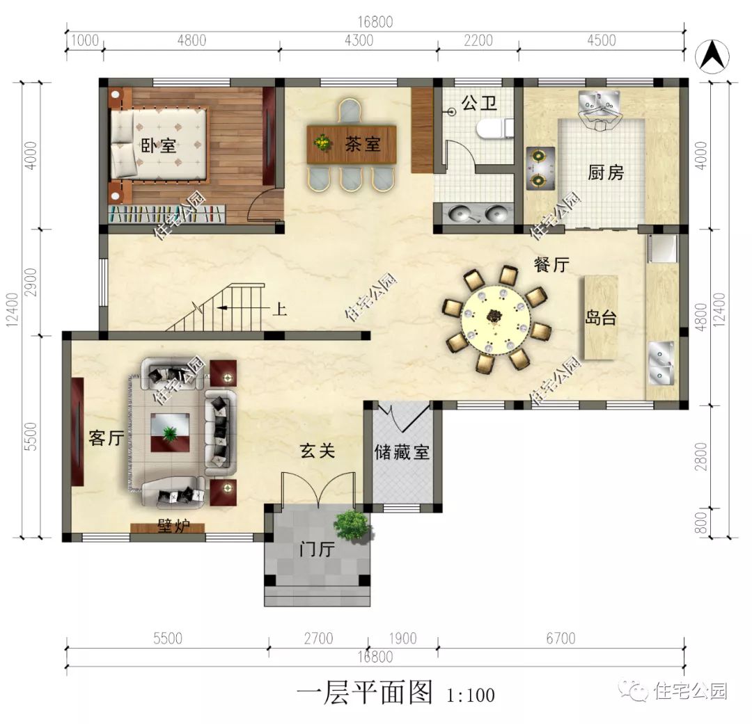 南京|16×12米农村别墅，限高地区这样建，挑空客厅、休闲茶室全都有