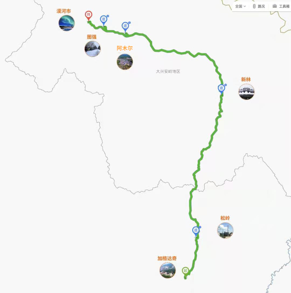 大兴安岭 精品自驾路书   浪漫寻爱游——国家风景廊道G111