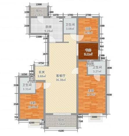 |130平白色的硬装搭配蓝色软装,在家里也能享受蓝天白云的惬意