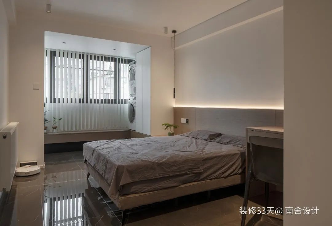 装修设计:90平LDK一体化现代简约两居