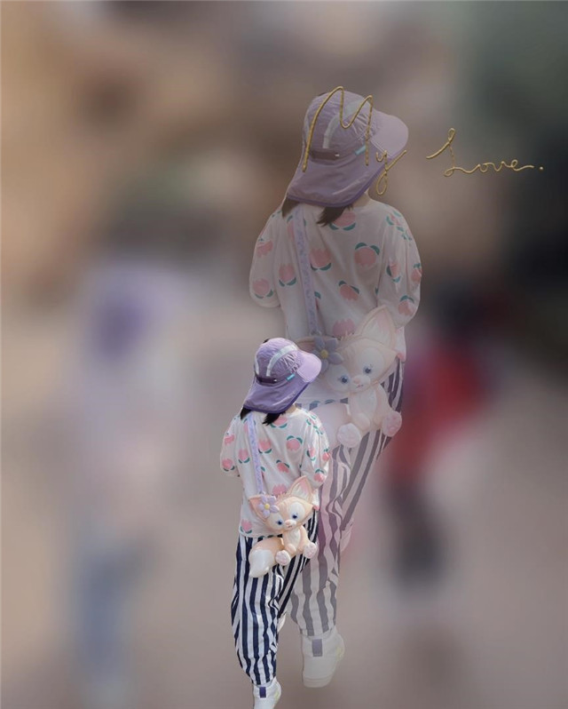 林心如|雷佳音老婆带女儿游玩迪士尼，北北变化很大，又长高了不少