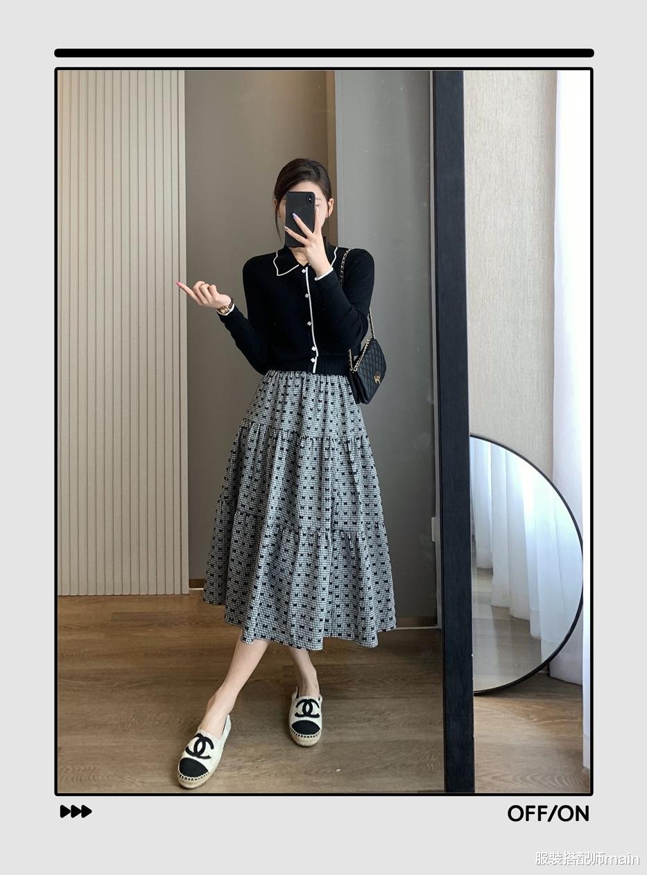 服装搭配师main|早秋解锁针织开衫的时髦穿法：这样搭裤子和裙子，落落大方显气质