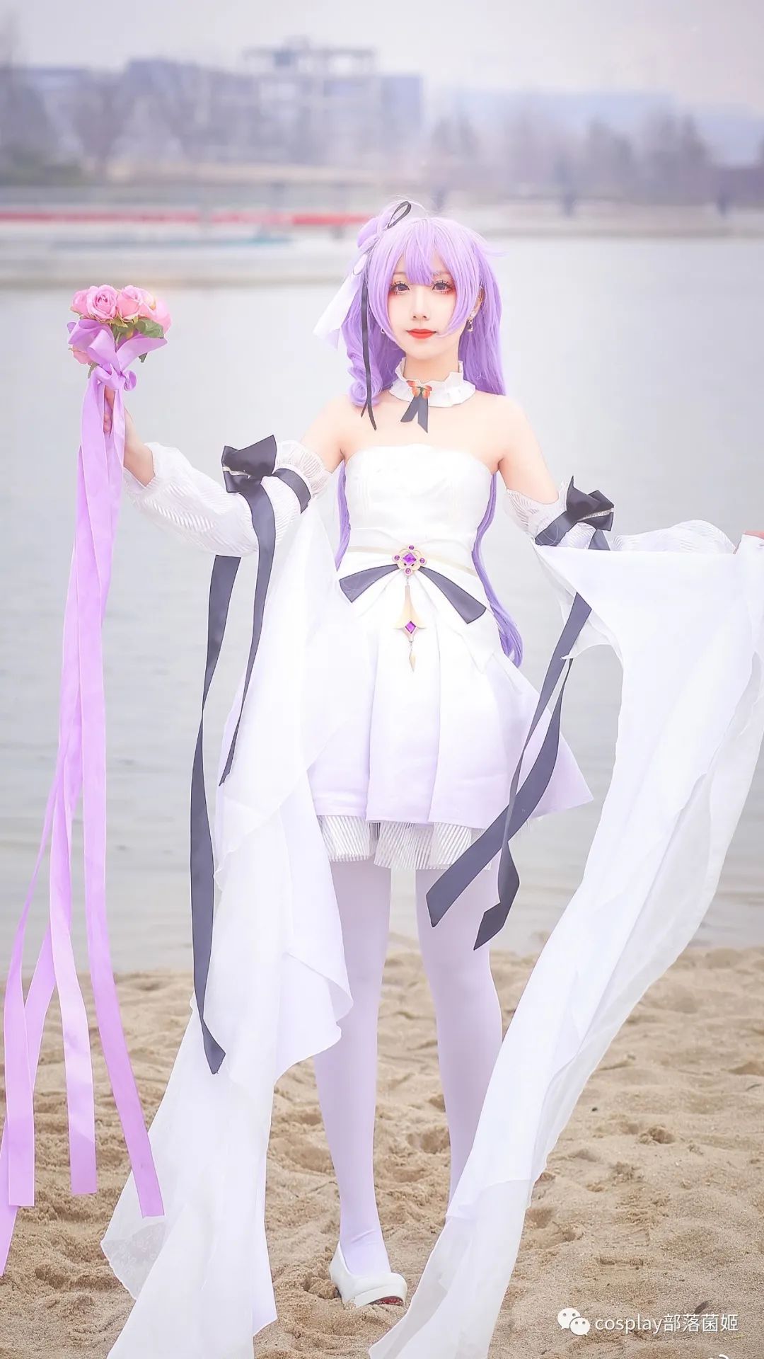 碧蓝航线|cos:碧蓝航线独角兽花嫁cos正片@弥呆