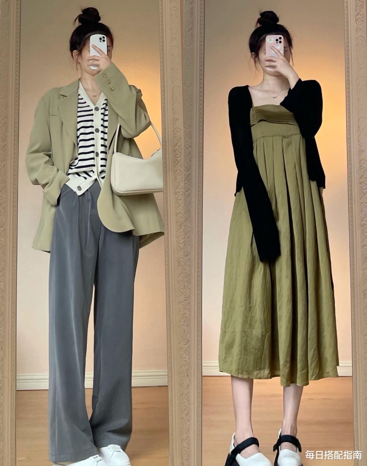 每日搭配指南|小个子秋天怎么穿?分享3个思路18套穿搭示范,时髦减龄又显瘦