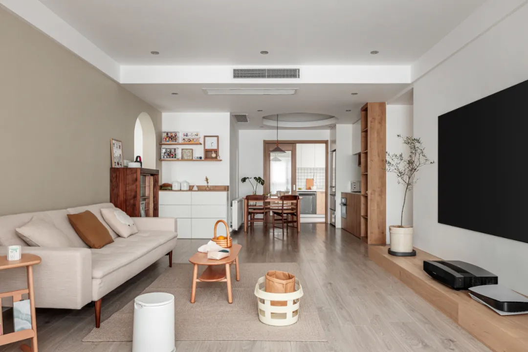 装修案例 | 140㎡二手房改造,弥漫宁静与沉稳之美