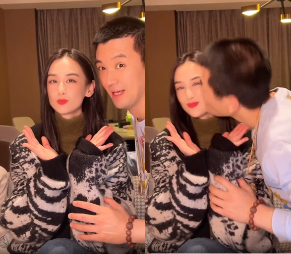 黄圣依|杨子搂黄圣依猛亲秀恩爱！自嘲亲了一嘴粉底，女方劈叉大秀一字马