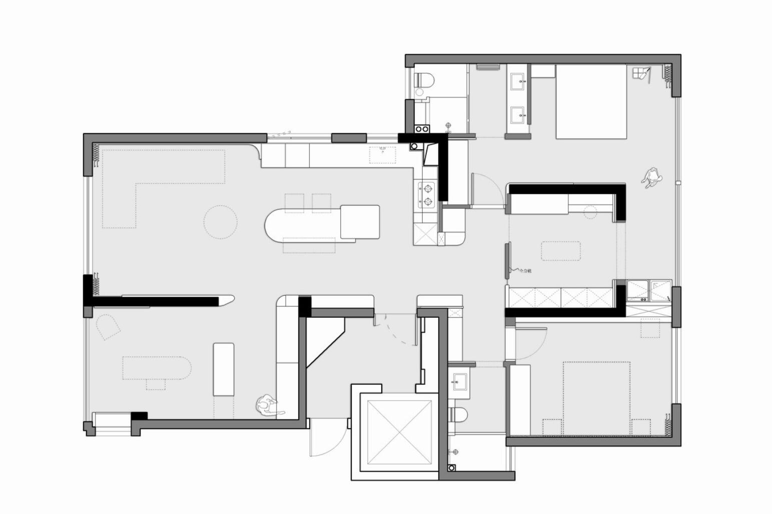 为追求简单生活，她坚持给新家断舍离，完工后窗明几净，大气极了