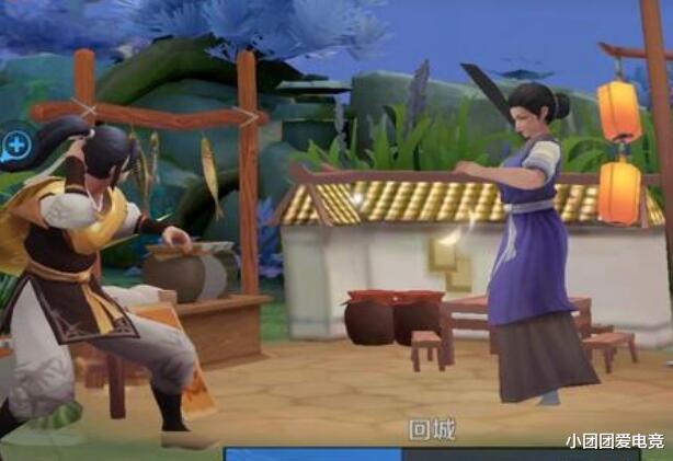 孙尚香|王者荣耀：3d视角下的英雄，孙尚香回城召唤刘备，东方曜被追着打