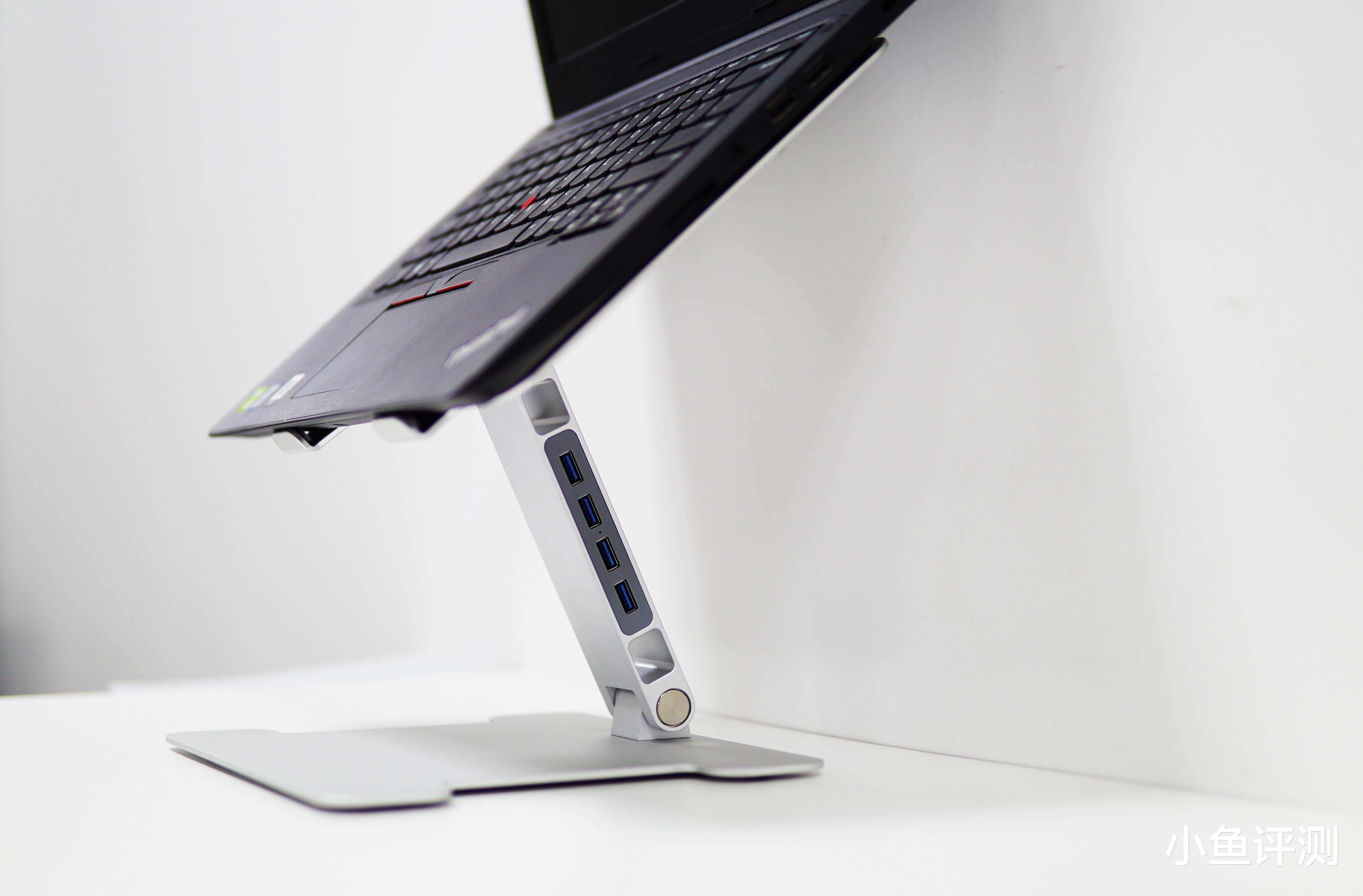 网络安全|集成HUB+多角度可调+铝合金材质，ORICO的笔记本支架太不简单了！