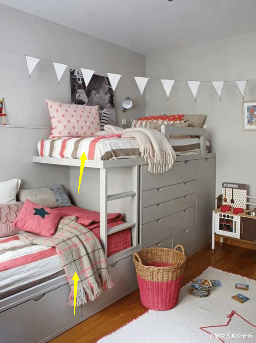 跟专业人士学了7种双人儿童房布局,不用请设计师,自己照着装