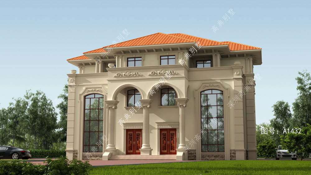 优质双拼欧式别墅，建出来省钱又霸气，兄弟就该建这样的房子。