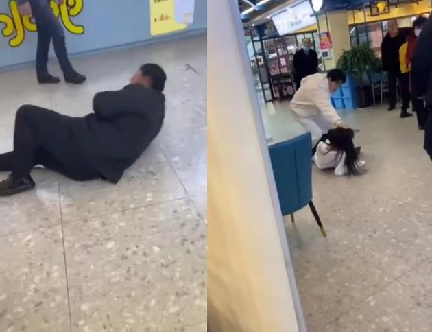 |玩剧本？网红宇霸霸私会榜一大哥，男友现场逮住，直接拳打脚踢对方