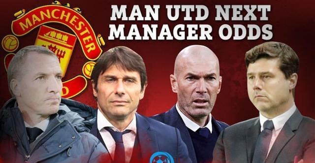 桃小菁的 曼联新帅赔率前四名揭晓！前蓝军前热刺主帅在内，齐达内排第一