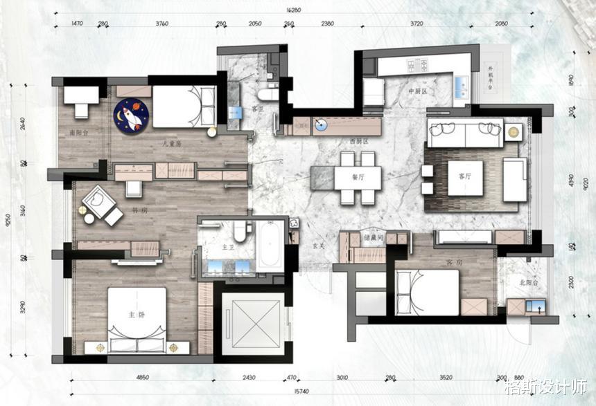 上海148㎡三口之家,全屋精致简洁,主卧大套房设计,太羡慕了
