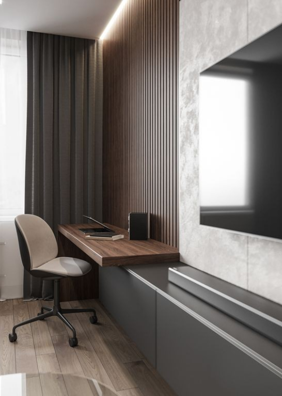 如果条件不允许就别硬挤餐桌,这样设计省地又实用,舒适性照样不差!