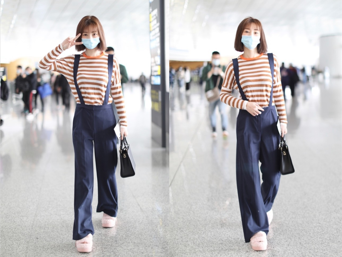 柳岩|41岁的柳岩丝毫不介意年龄，穿橘色上衣走少女路线，丝毫不违和