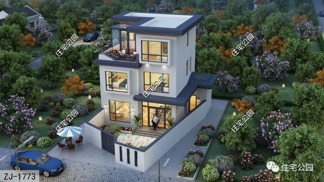 10×8米占地仅74平,真正的小户型设计