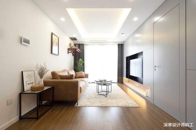 过目不忘的3口之家,96㎡讲究实用,电视墙做高柜,漂亮又大气