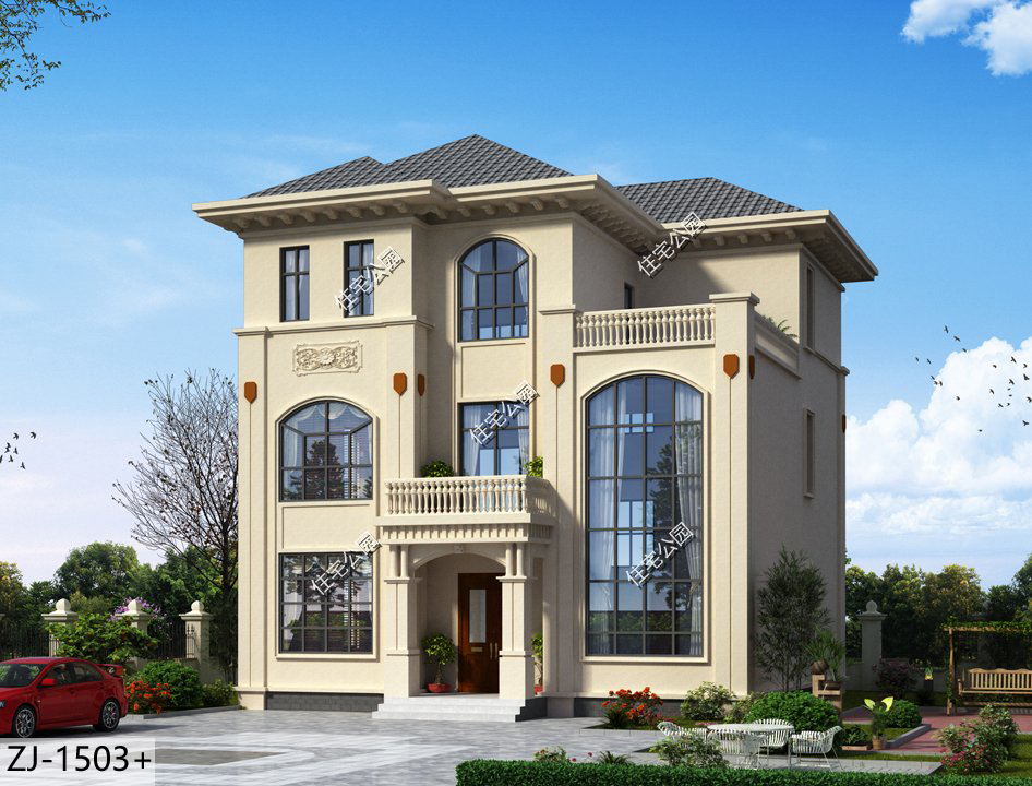 |农村房子想要上档次，不妨设计一个旋转楼梯，3套图纸来教你