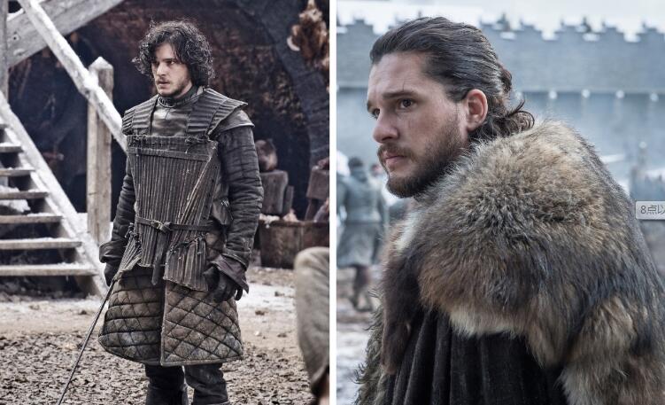 权力的游戏|《权力的游戏》主要演员第一季和第八季对比