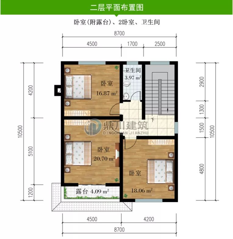 两开间最经典4款农村别墅户型，设计大气，完全不输大别墅