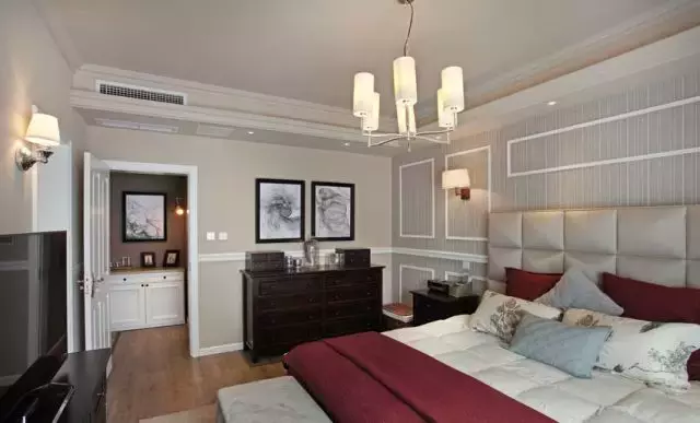 200㎡佛系美式风，老公装修只花了40w，电视背景墙设计得真好看！