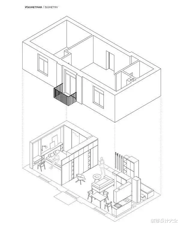 50㎡的小户型这样设计，完全多出一个书房来！