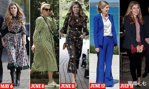 凯莉|英国首相一家三口罕出街，妻子挺6月孕肚还抱娃，儿子罗圈腿抢镜