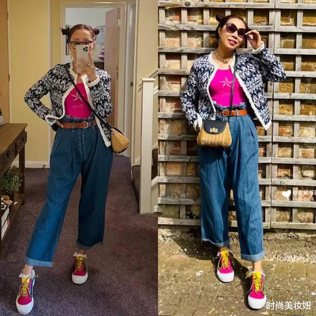 发型|上了年纪的女人，可以不漂亮但要会穿，看58岁奶奶穿搭气质洋气