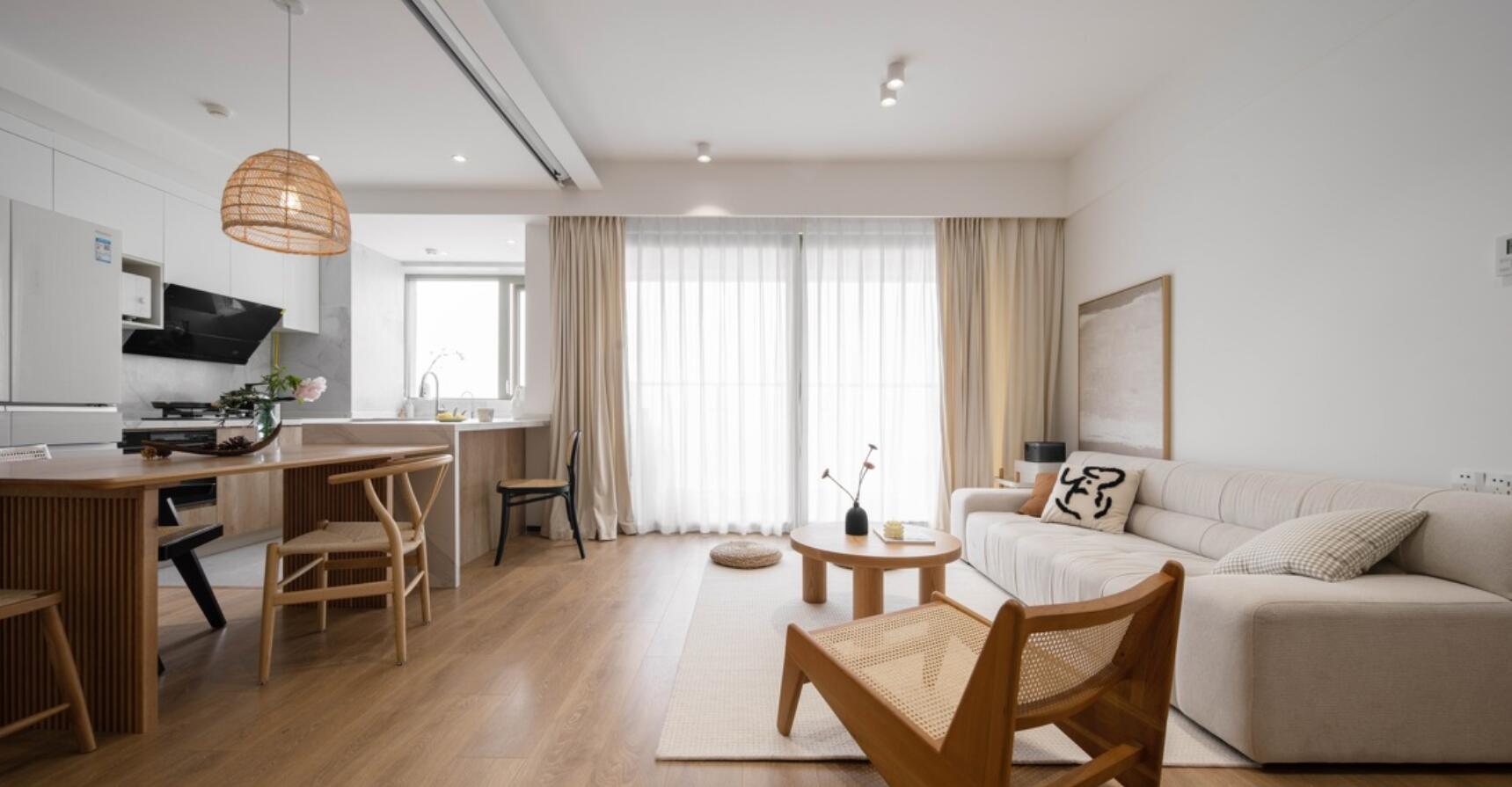 |“一体化设计”确实很不错，完工后，真看不出她家只有76㎡