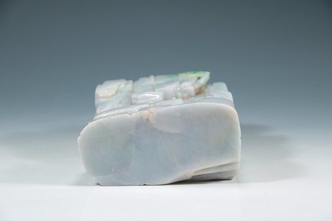 翡翠|清 翡翠香山九老人物图山子摆件